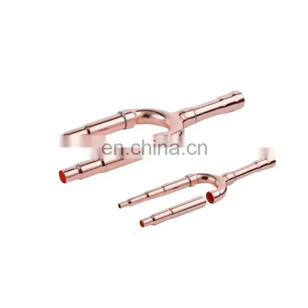 Midea Disperse Pipe Copper Reducer Fitting Air Conditioning Parts Copper Reducing Tee