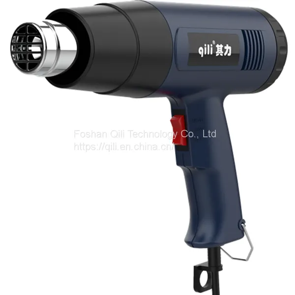 Qr866 EU 220V 2000W Digital Heat Gun Set With Switch 6PCS Hot Air Gun Nozzles Tool Box for Removing Paint Shrinking PVC photo-4
