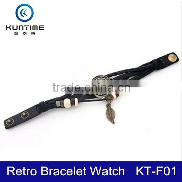 Leather Retro Bracelet 2015 Women's Watch photo-5