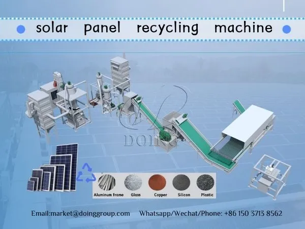 Full Automatic Solar Panel Recycling Plant Solar Photovoltaic Panels Recycling Solutions for PV Module Panel Disposal photo-4