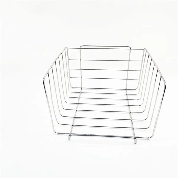 Customized Rectangular Metal Kitchen Stainless Steel Wire Mesh Basket For Food Storage