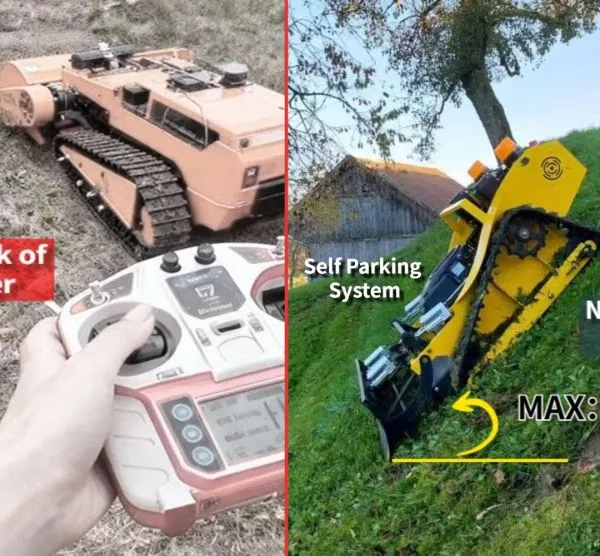 Canals Grass Weed Cutting Air Cooled Gasoline Engine Remote Control Lawn Mower Robot Lawn Mower Machine photo-4