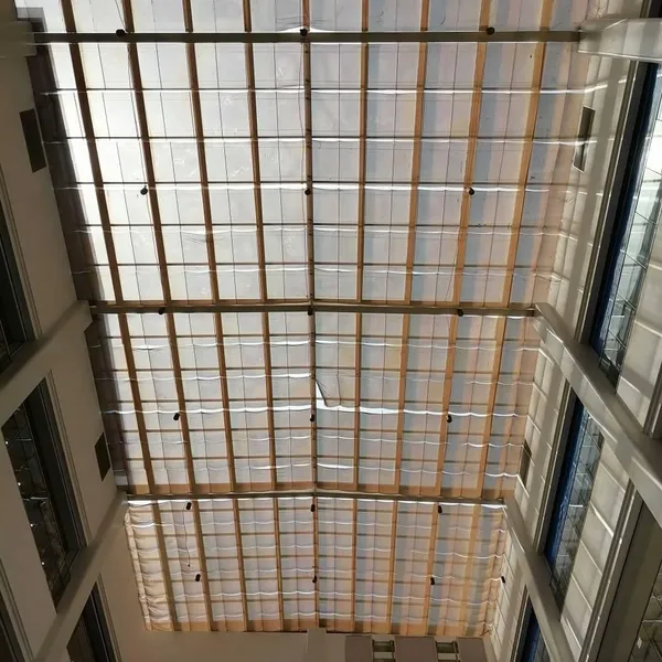 Steel Frame 8+1.52pvb+8+12a+10 Tempered Laminated Insulating Safety Glass Roof, Point-type Stainless Steel Connection Claw Glass Awning Roof photo-3