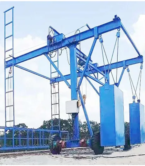 Mobile Anti-collision Wall Formwork Installation Trolley With Electric Hoist for Bridge Construction