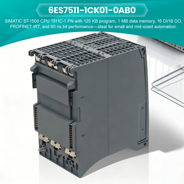 Siemens 100% Genuine New SIMATIC S7-1500 Compact CPU 1511C-1PN PLC Central Processing Unit Module 6ES7511-1CK01-0AB0 photo-2