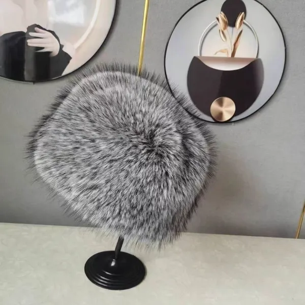 Faux Fox Fur Bucket Hat photo-3