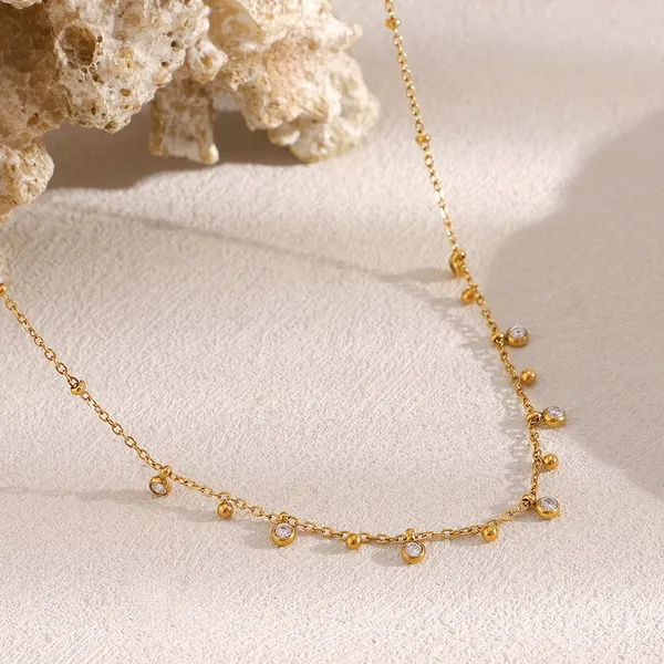 Custom 316L Stainless Steel Pendant Manufacturer - 18K Vacuum PVD Plated Necklace Chain Low MOQ Factory Price photo-4