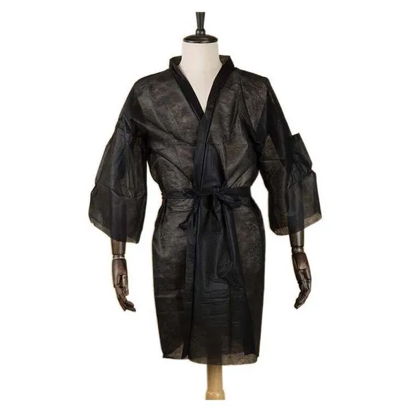 Disposable Non-Woven Kimono Salon Gown Spa Bath Robe for Women Massage Use