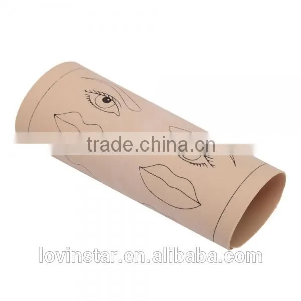 Beige Eyebrow Lips Picture Tattoo Permanent Makeup Simulation Practice Skin photo-3