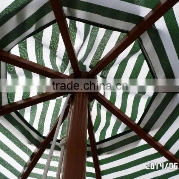 Outdoor Sun Parasol Wooden Patio Umbrella photo-5