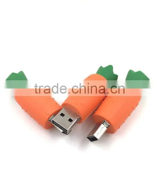 Bulk 1gb Carrot Shape USB Pendrive Vegetable Series USB Stick photo-2