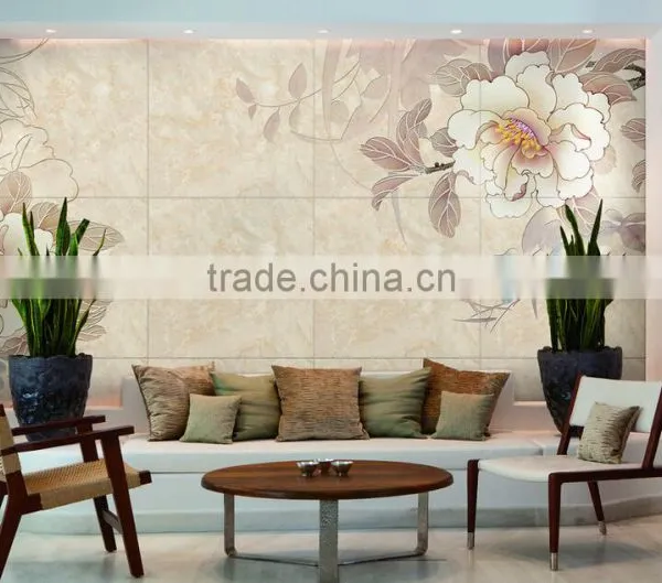 Diamand Art Glass Wall Home Wall , Elegant TV Background Wall Glass photo-2