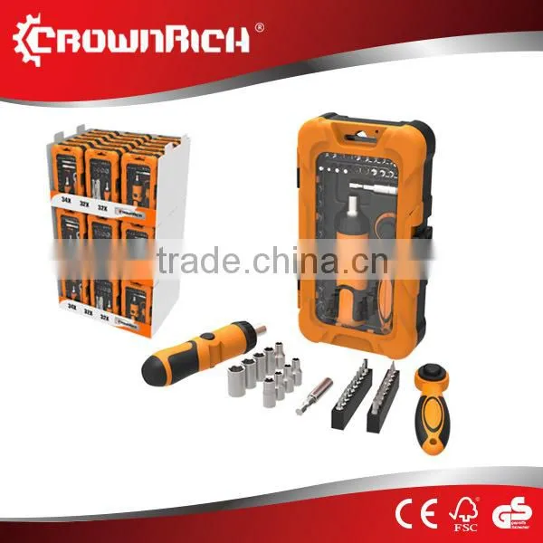 32pcs bits hand tool/Bits and Socket Ratchet Wrench Tools Kit/Bits Automotive Socket Set