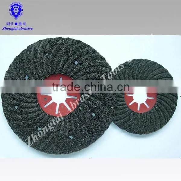 16#-120# 4''-7'' Silicon Carbide Grooved Sand Disc/abrasive Disc photo-2