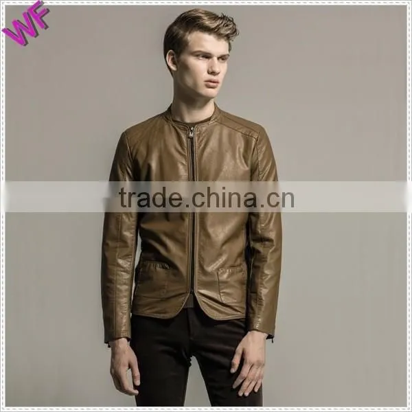 Custom Hight Quality Fashion Mens Leather Jacket photo-4