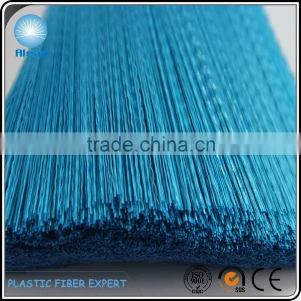 Shiny Blue Color Crimped PET Filament for Toielt Brush or Broom photo-2