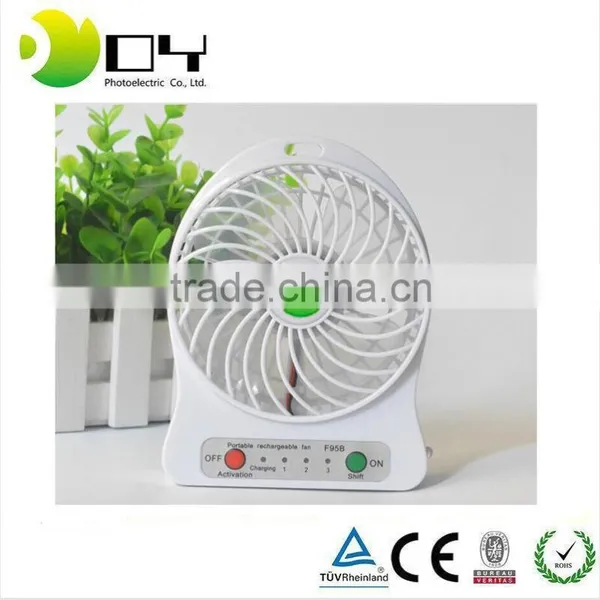 Wholesale OEM Custom Logo Air Battery Power Handheld High Speed Plastic Portable Rechargeable USB Desk Pocket Mini Fan photo-2