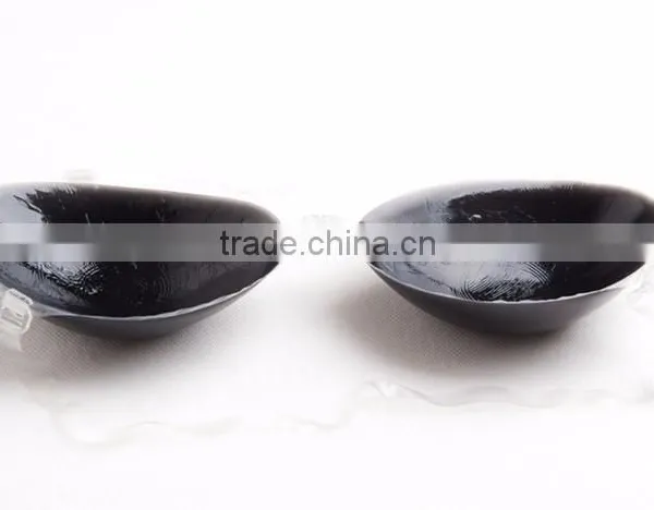 OEM Customized Low Price Adhesive Silicone Black Bra Cup With Strap photo-4