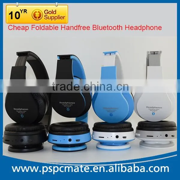 Cheapest Foldable Handfree MP3 Bluetooth Stereo Headset for Mobile Phone photo-6