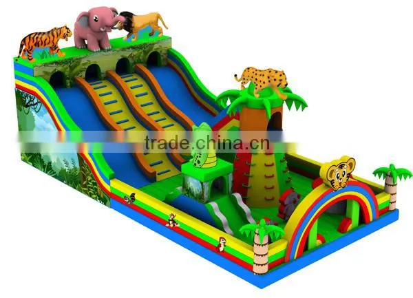 Tiger Lion Animals China Inflatable Trampoline Jumping Big Inflatable Toys photo-3