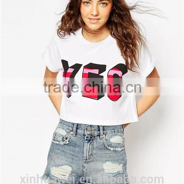 2016 Hot White T-shirt Cotton T-shirt Women t Shirts