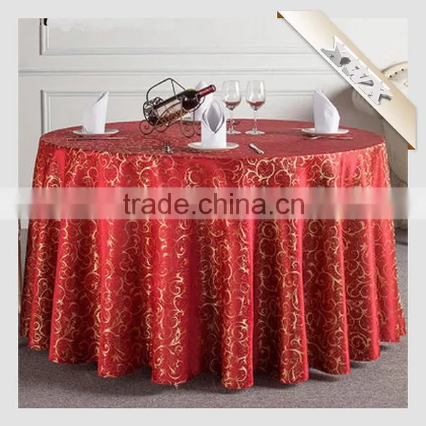 TC-159 Factory Wholesale 100%Polyester Sequin Rosette Table Cloth photo-5