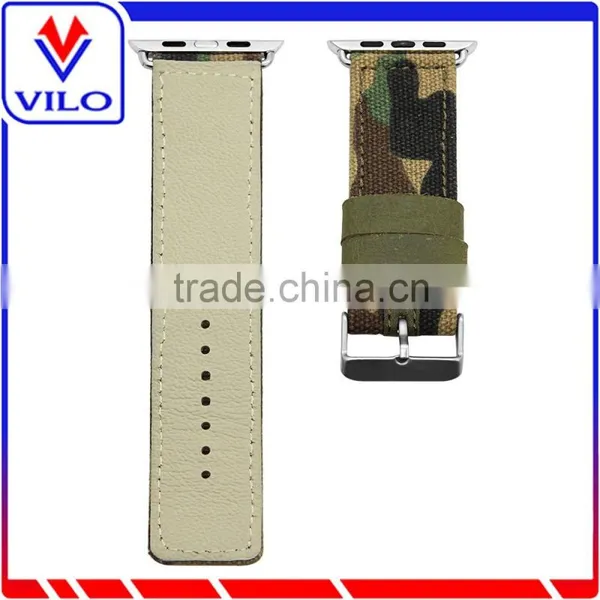 Premium Genuine Leather Replacement Watchband Strap Wrist Band With Secure Metal Clasp Classic Buckle for Apple Watch photo-4