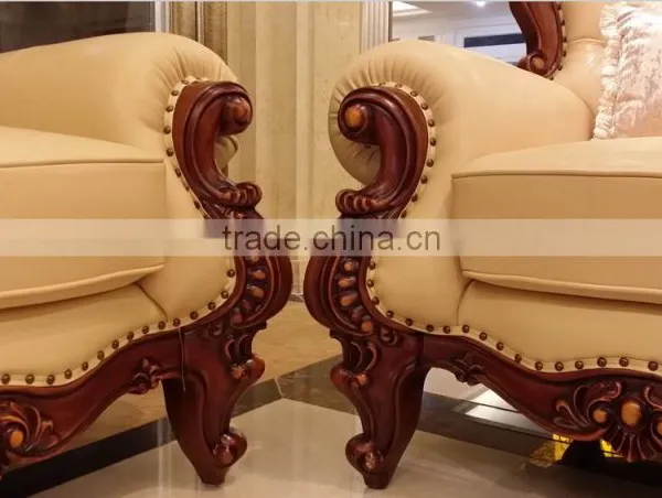 Luxury Sofa Wooden Sofa Legs Used Luxury Furniture photo-3