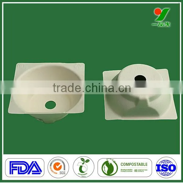 Recycled White Sugarcane/bagasse Electronics Molded Paper Pulp Inner Packaing for E-cigarette photo-3