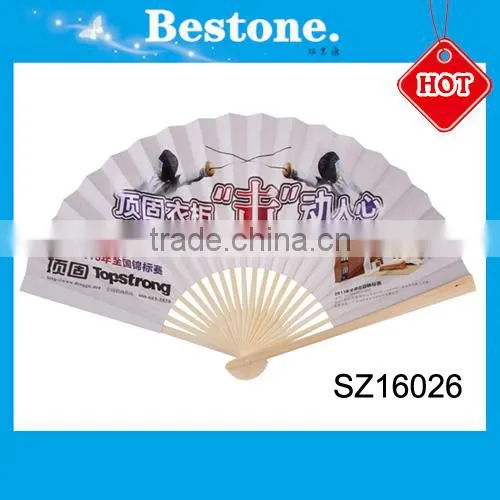 Professional Custom Logo Printing Folding Paper Hand Fan photo-3