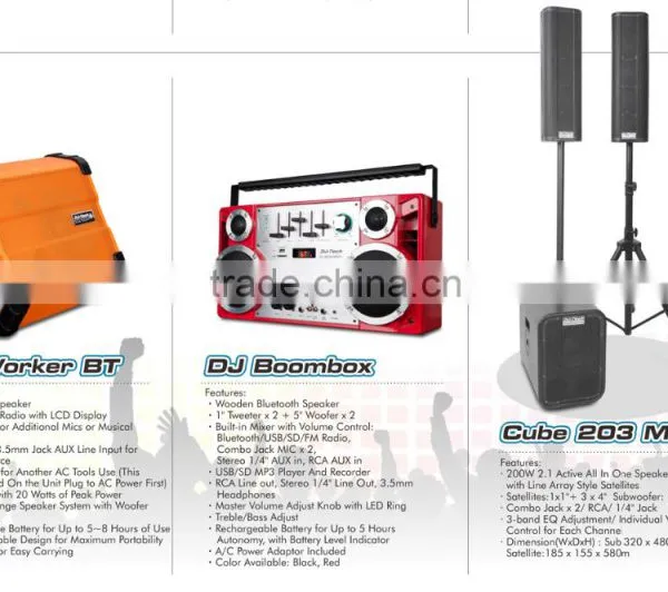 3 Channel All in One Built -in Speaker System 60 Watts Max Big Power Sound Speaker photo-3