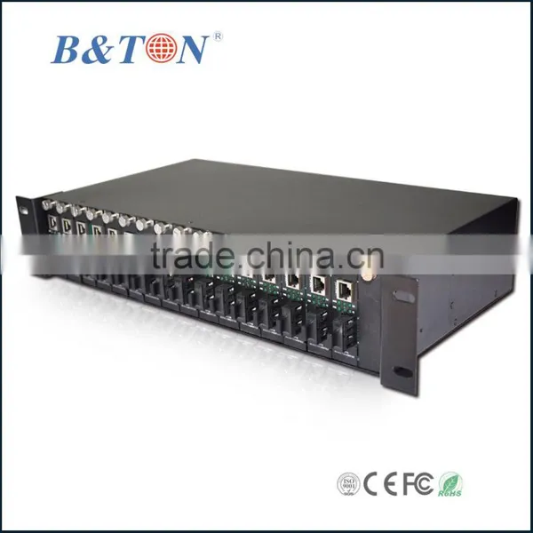 2U Rack Mount 16 Port Media Converter Chassis photo-2