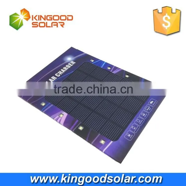 Paper Solar Panel Charger 3W Solar Panel Charger With 8pcs Led Lights photo-4