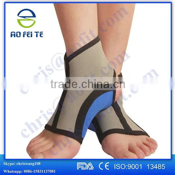  china hebei aofeite high quality elastic hook loop ankle strap sandals