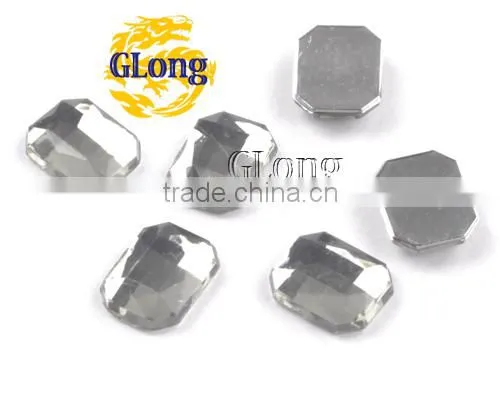 8*10mm Acrylic Flat Back Octagon Mix Color Bling Rhinestone & Crystal For Stylish Bags Garment Shoes #GY010-10P(Mix-s) photo-4
