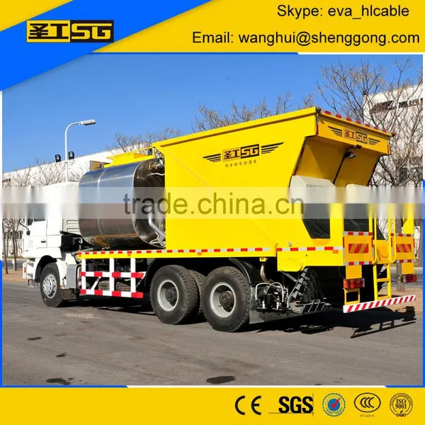 SG HGY5250TFC Asphalt 6CBM, Aggregate 8CBM Chip Sealer Car, Road Maintance Car
