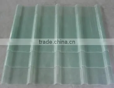Anti- UV Corrugated Clear Plastic Roofing Tile for Light Cover
