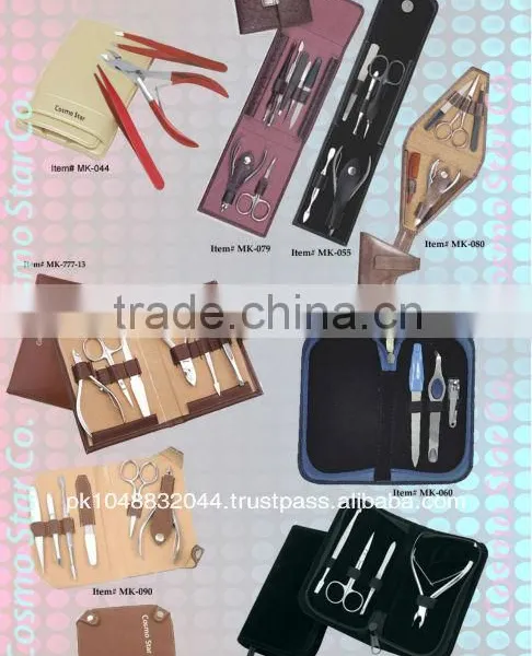Eyebrow Tweezer, Nail Pusher, Nail Nipper Kits, Manicure Kits, Beauty Tools Kits