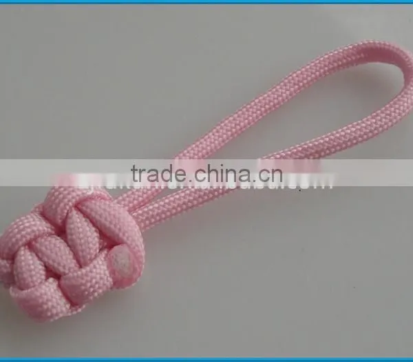 Custom Design Braided Handmade Cobra Weaving Paracord Zipper Puller Fist Knot Paracord Zipper Puller photo-3