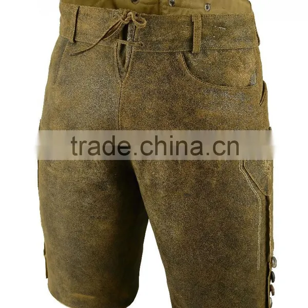 Men's Leather Lederhosen in Goat Suede photo-2