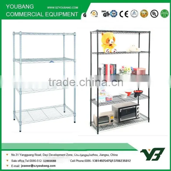 2015 Hot Sale 4 Layer Wire Storage Shelf
