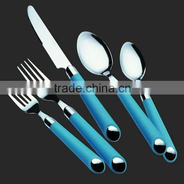 Stainless Steel Plastic Cutlery Holder Set