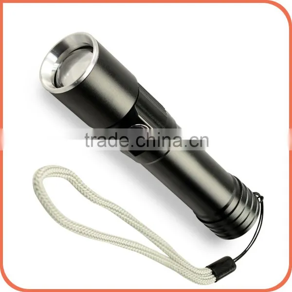 latest China factory XPG 5w 18650 rechargeable Mini zoom flash light for camping outdoor