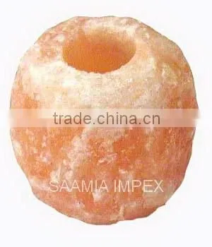Beautiful Himalayan Salt Natural Candle Holder photo-4