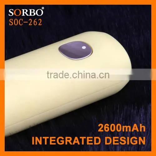 SORBO Hot Selling 2600mAh USB Rechargeable Portable Power Bank for Mobile With LED Flashlight Torch China Supplier photo-2