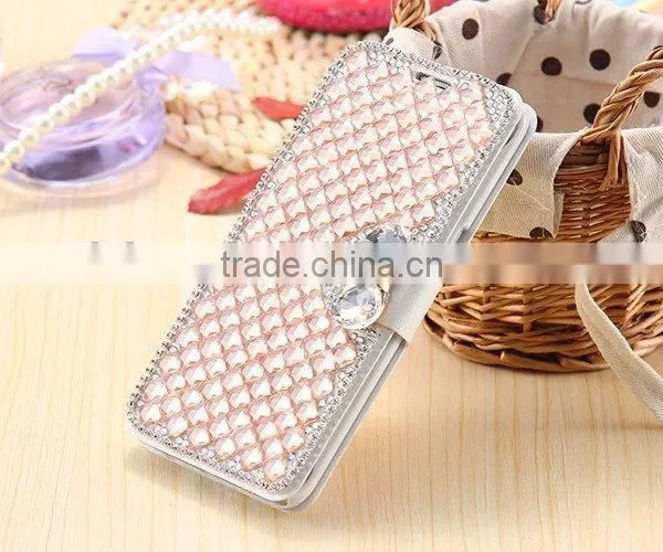 Noble & Shiny Diamond Crystal Case for Samsung Galaxy S7 Luxury Leather Wallet Case photo-4