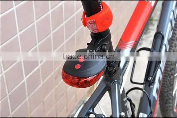 5 Led +2 Laser Tail Light Waterproof Cycling Safety Bicycle Rear Lamp Warning Bike Laser Tail Light photo-4