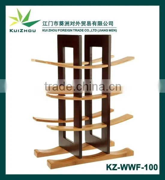 12-Bottle Bamboo Wine Rack photo-5