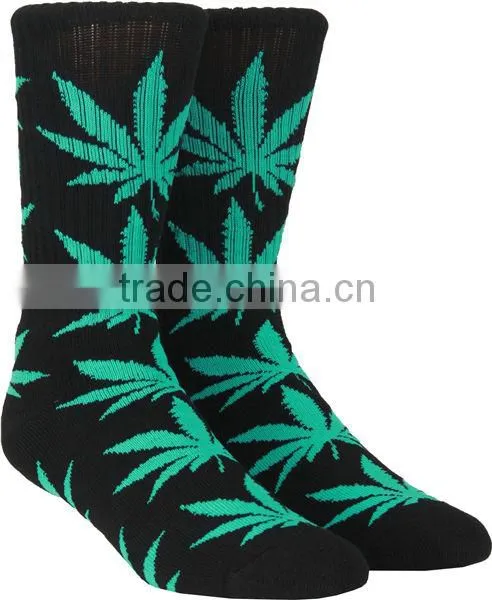Wholesale Customized Quality Marijuana Leaf Socks photo-2