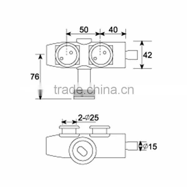 Luxury Quality Inox Door Hardware Set Glass Fittings For Tempered Glass Quality Choice photo-3